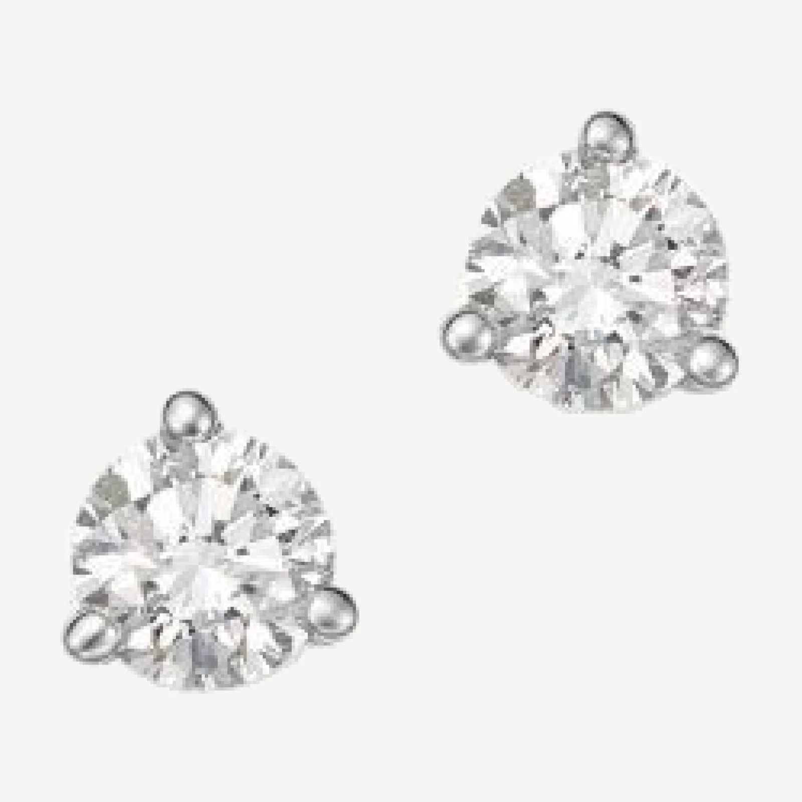 Bloomingdale's Fine Collection Diamond Stud Earrings in 14K White Gold 3-Prong Martini Setting, 0.60 tcw