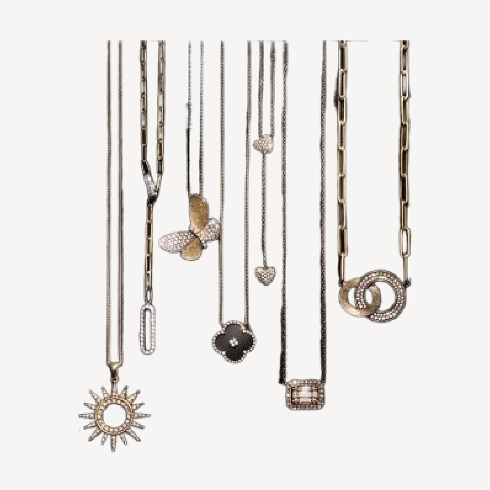 Bloomingdale's Fine Collection Diamond Paperclip Lariat Necklace in 14K Yellow Gold, 0.30 ct. t. w.