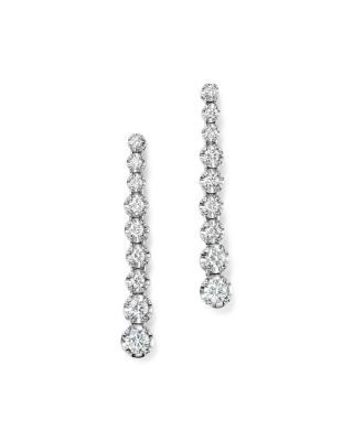 Bloomingdale's Fine Collection Diamond Graduated Drop Earrings in 14K White Gold, 0.80 tcw