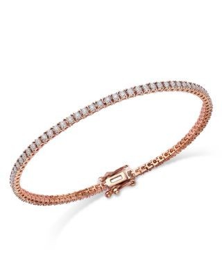 Bloomingdale's Fine Collection Diamond Tennis Bracelet in 14K Rose Gold, 0.50 tcw