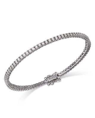 Bloomingdale's Fine Collection Diamond Tennis Bracelet in 14K White Gold, 0.50 tcw