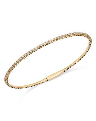 Bloomingdale's Fine Collection Diamond Skinny Tennis Bracelet in 14K Yellow Gold, 0.50 tcw