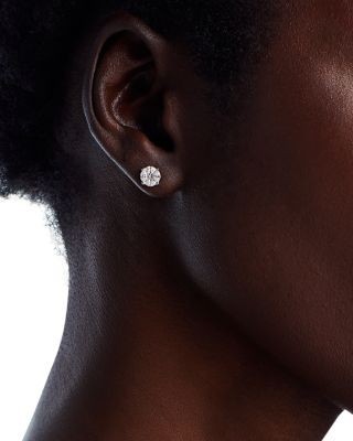 Bloomingdale's Fine Collection Diamond Marquise & Princess Cluster Stud Earrings in 14K White Gold, 0.75 tcw