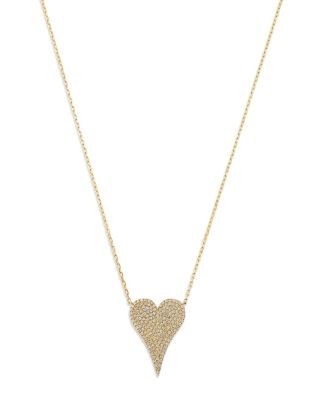 Bloomingdale's Fine Collection Diamond Heart Pendant Necklace in 14K Yellow Gold, 0.50 tcw