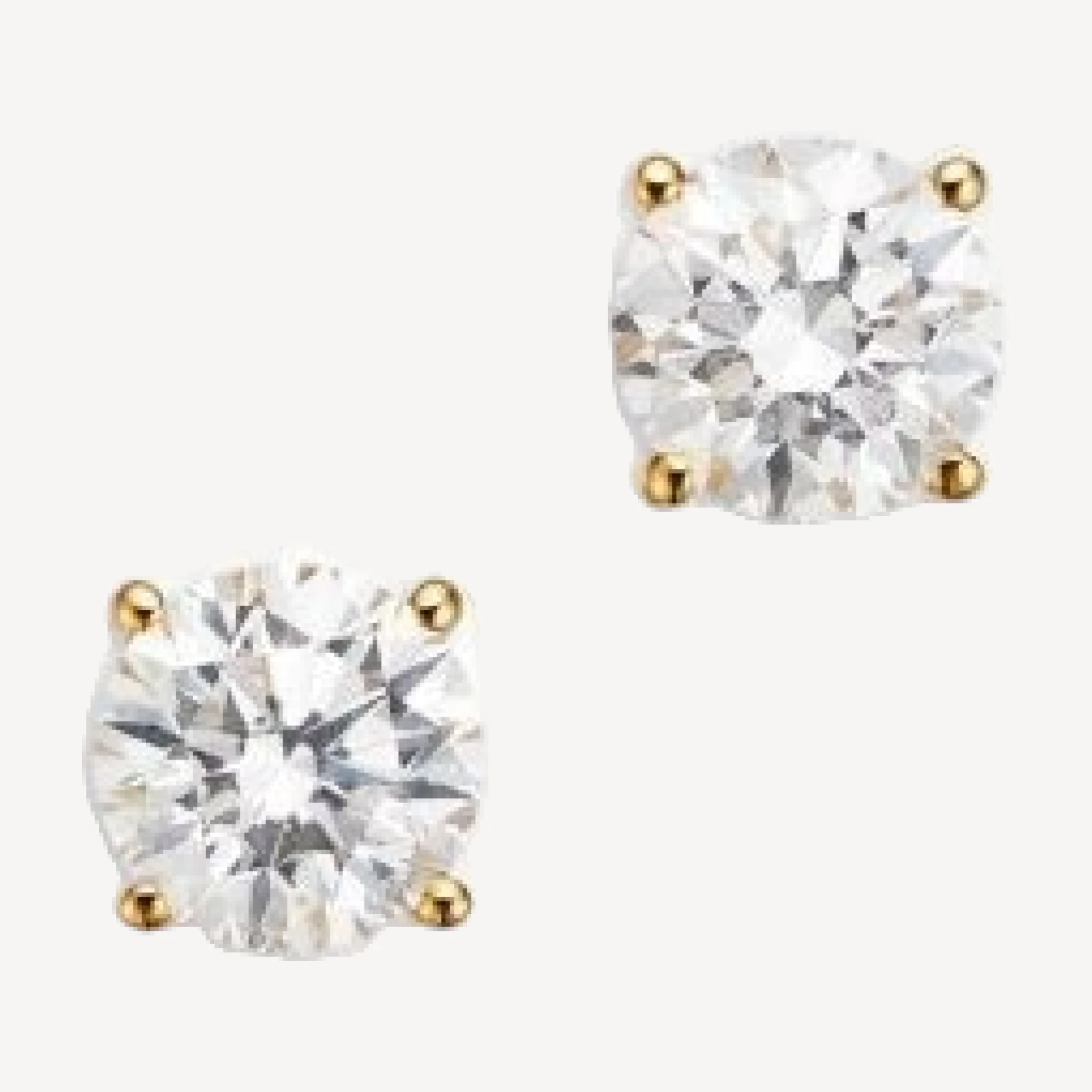 Bloomingdale's Fine Collection Certified Diamond Colorless Stud Earrings in 18K Yellow Gold, 1.50 tcw