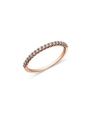 Bloomingdale's Fine Collection Diamond Stack Band in 14K Rose Gold, 0.25 tcw