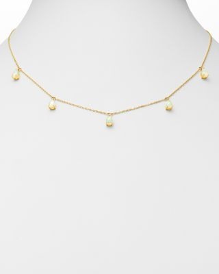 Bloomingdale's Fine Collection Opal Droplet Necklace in 14K Yellow Gold, 18