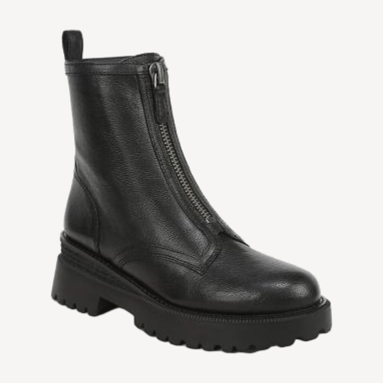 Sam Edelman Women's Grove Zip Front Leather Ankle Boots