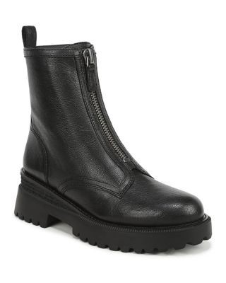 Sam Edelman Women's Grove Zip Front Leather Ankle Boots