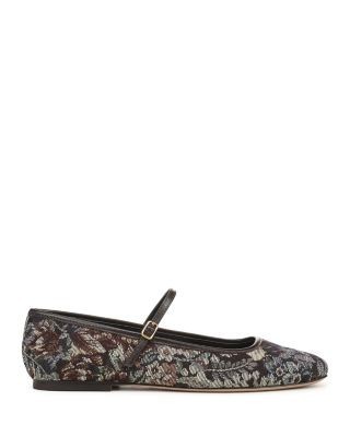Veronica Beard Women's Ellie Velvet Mary Jane Flats