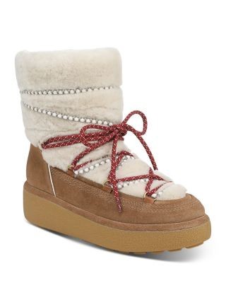 Veronica Beard Women's Kirsta Suede & Shearling Winter Boots
