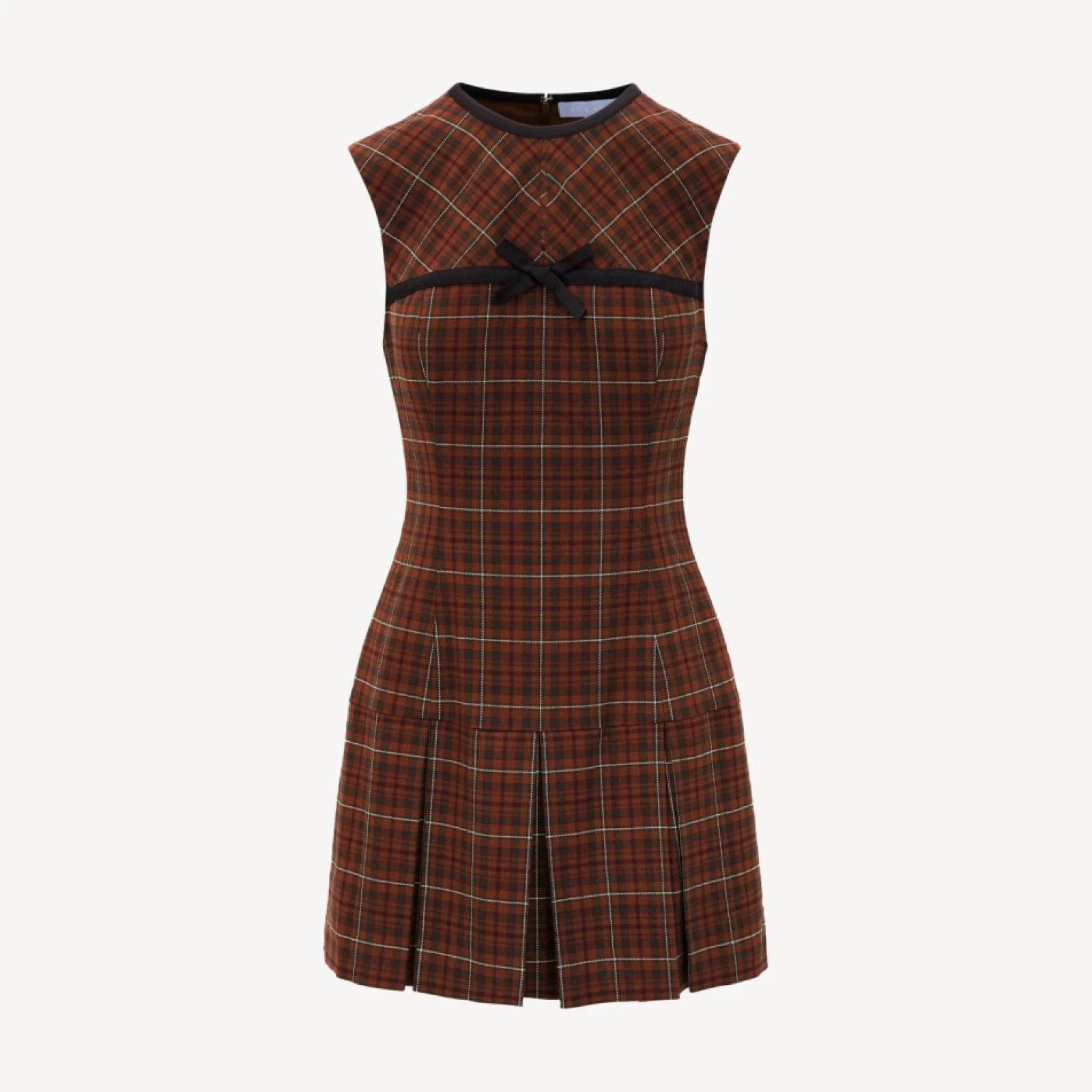 The Michelle Dress - Chestnut Plaid