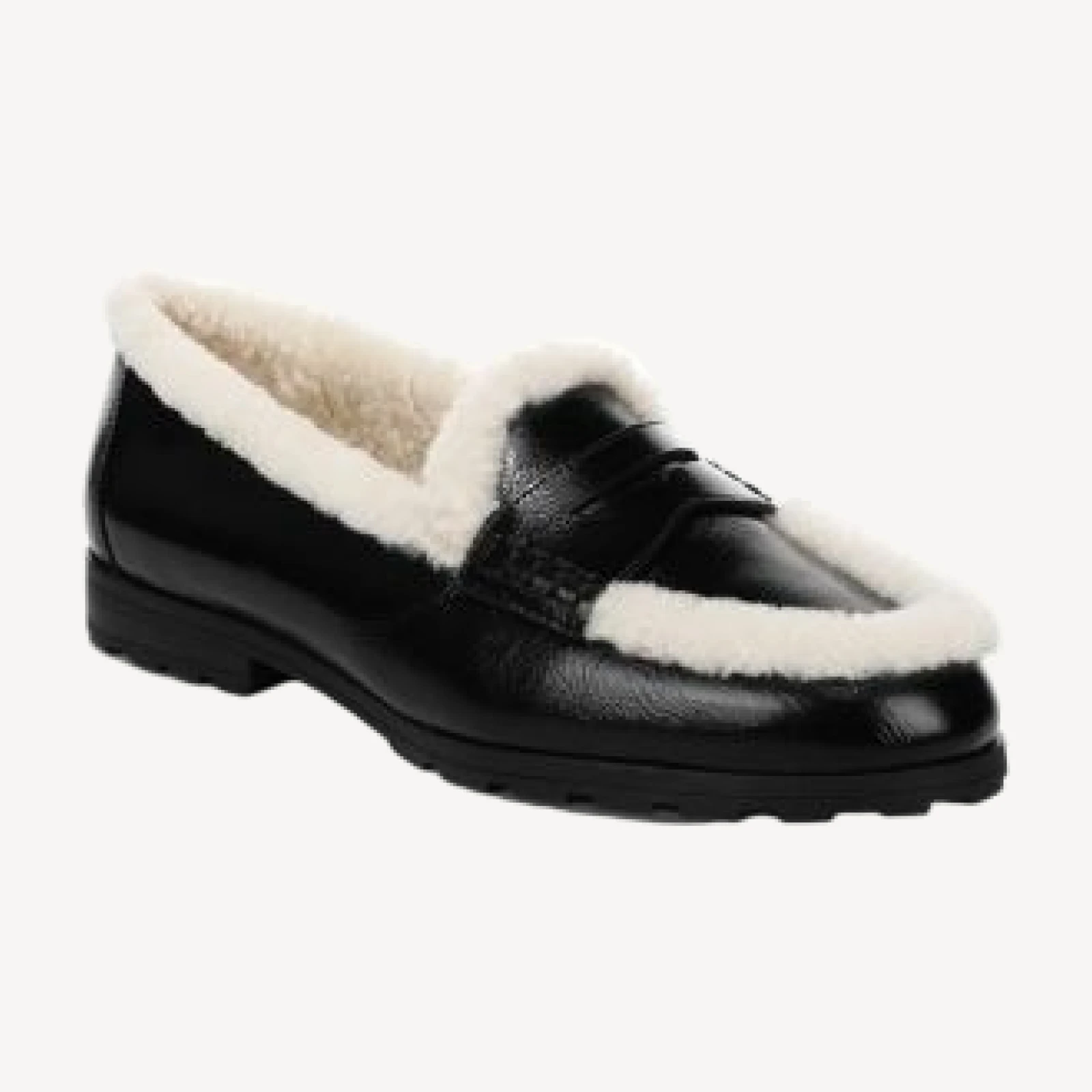 Veronica Beard Women's Penny Lug Shearling Loafers