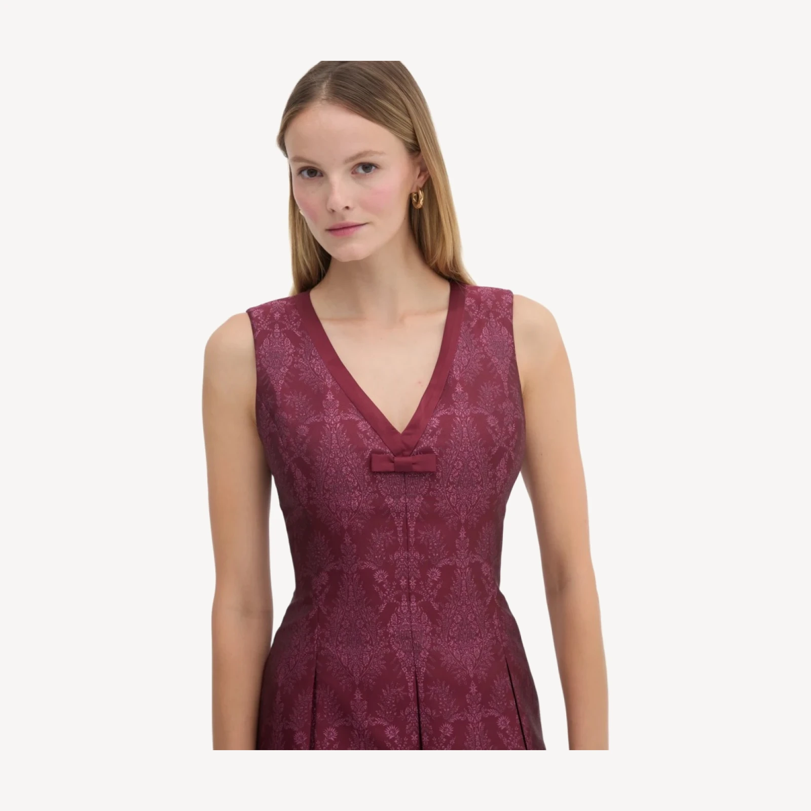 The Jadienne Dress - Plum Damask