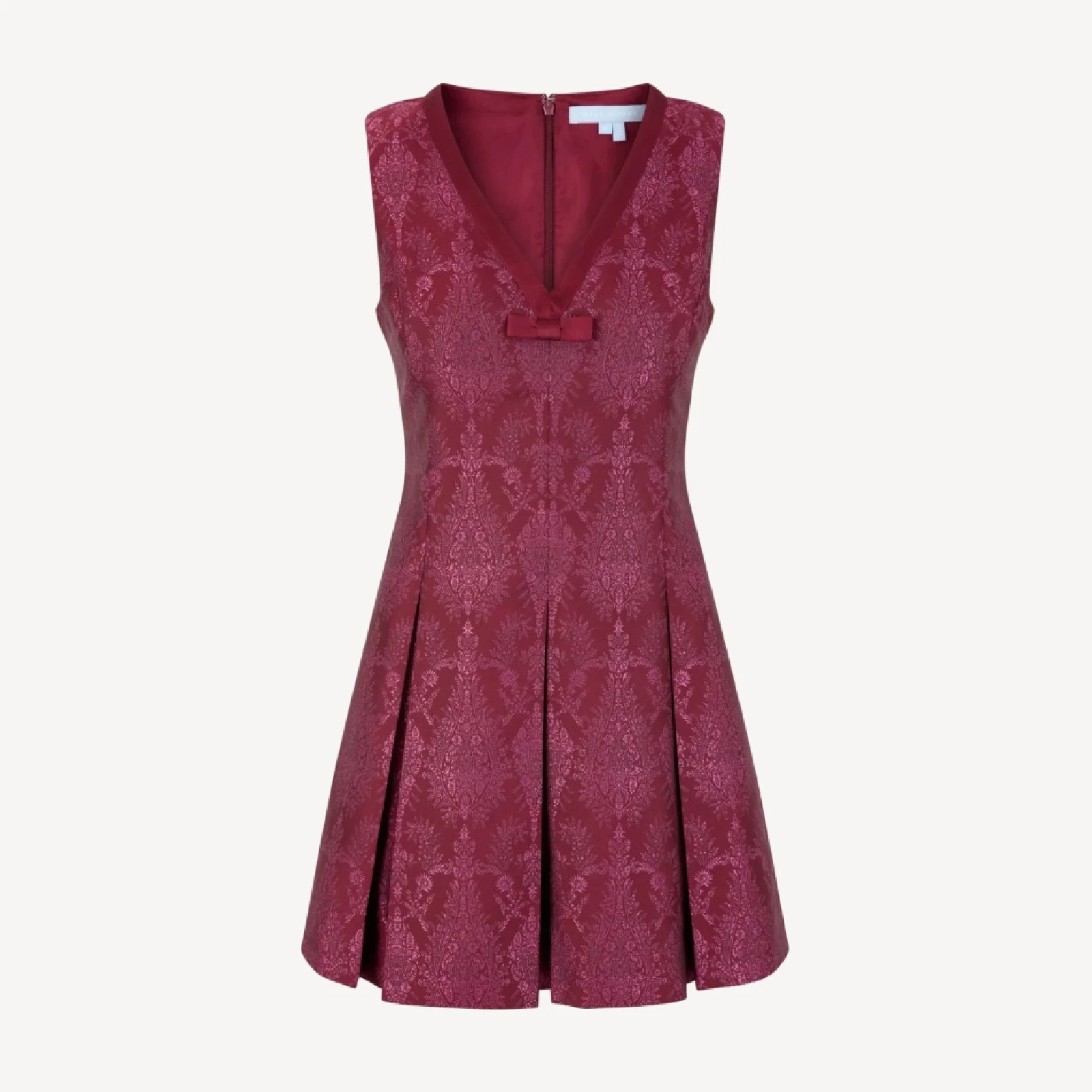 The Jadienne Dress - Plum Damask