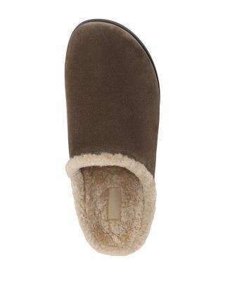 Vince Men's Leo Faux Shearling Lined Mules