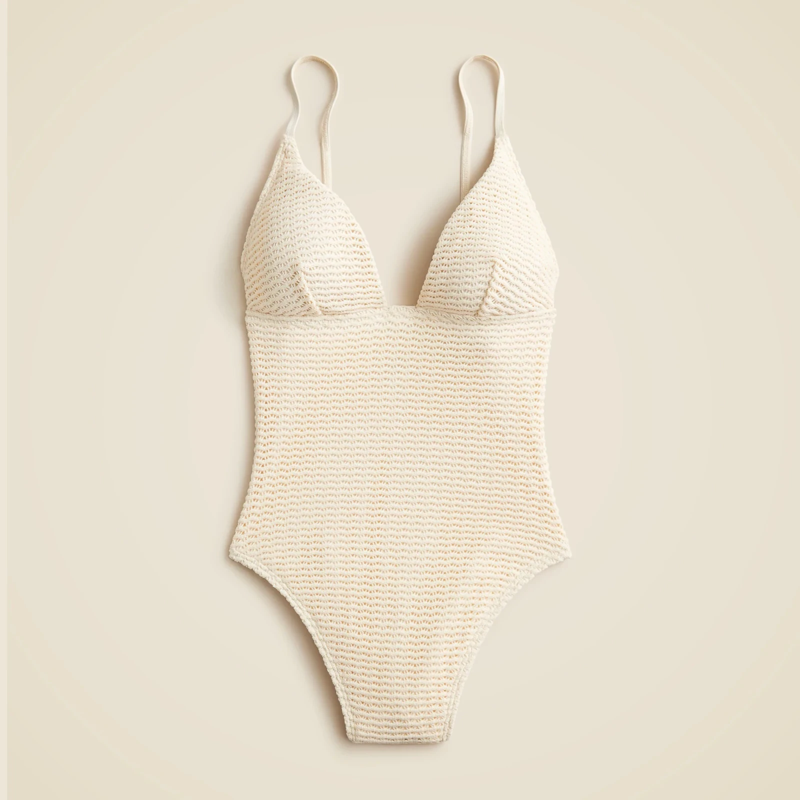 Plunge crochet one-piece
