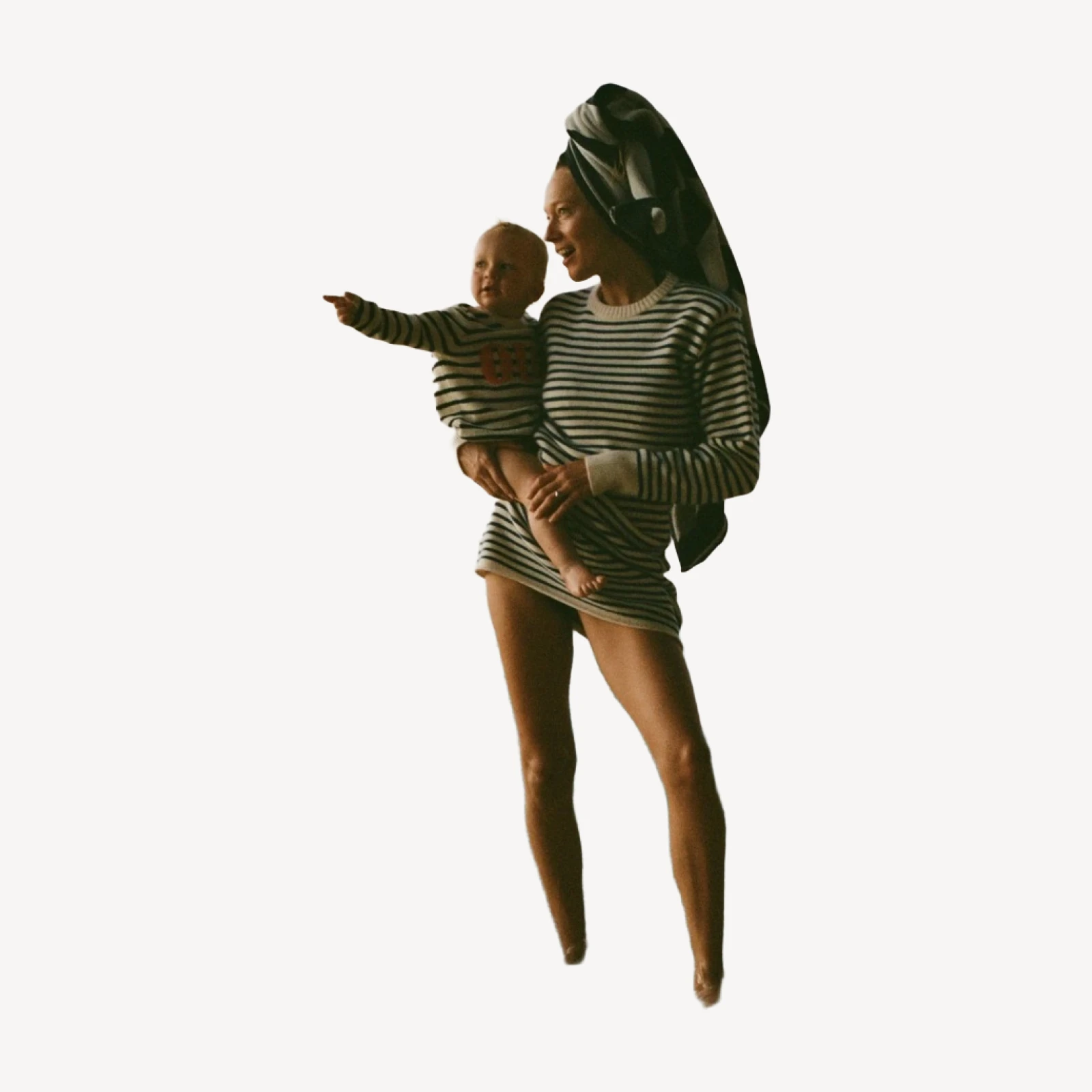Limited-edition baby cashmere "oui" crewneck sweater