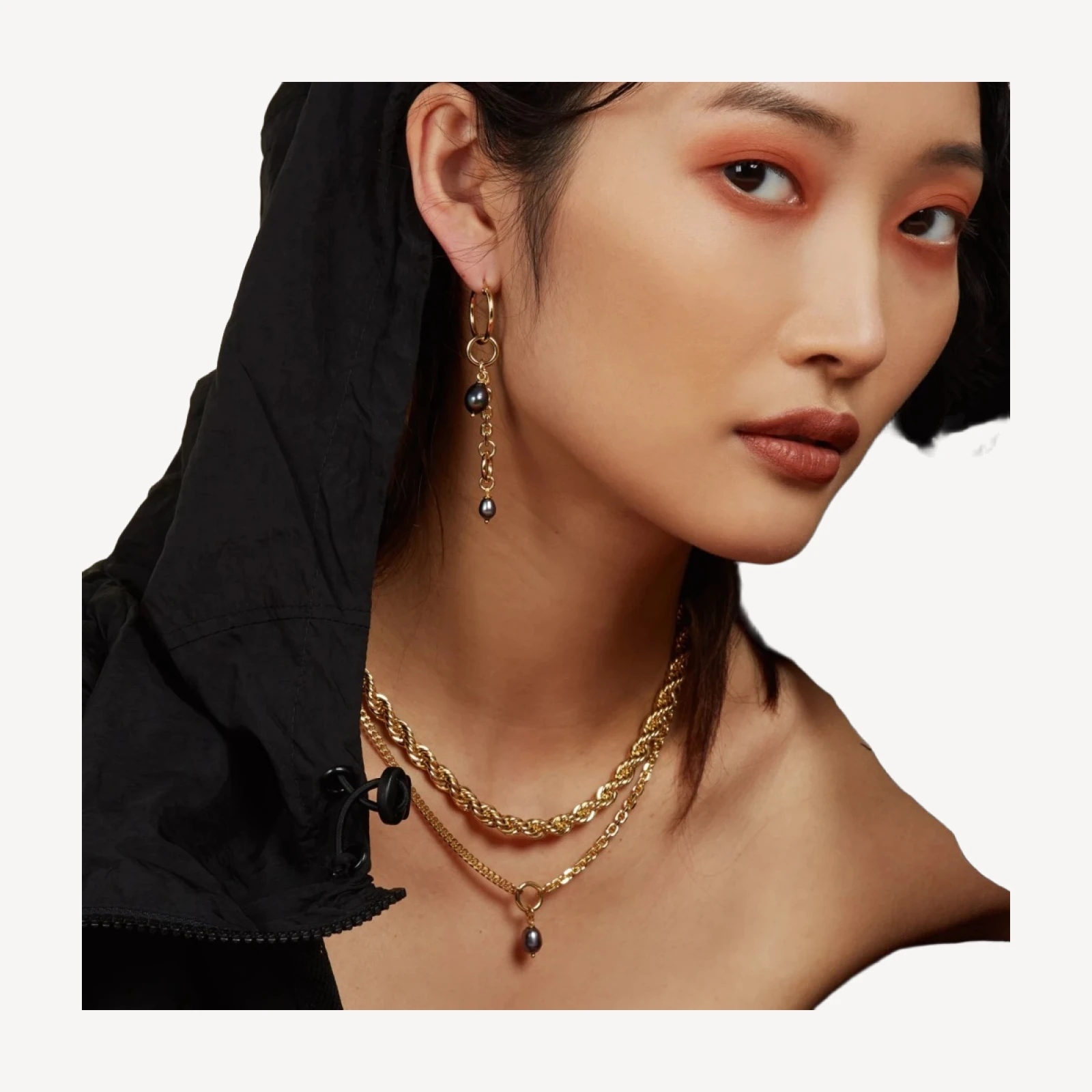 Lady Grey XL rope chain necklace