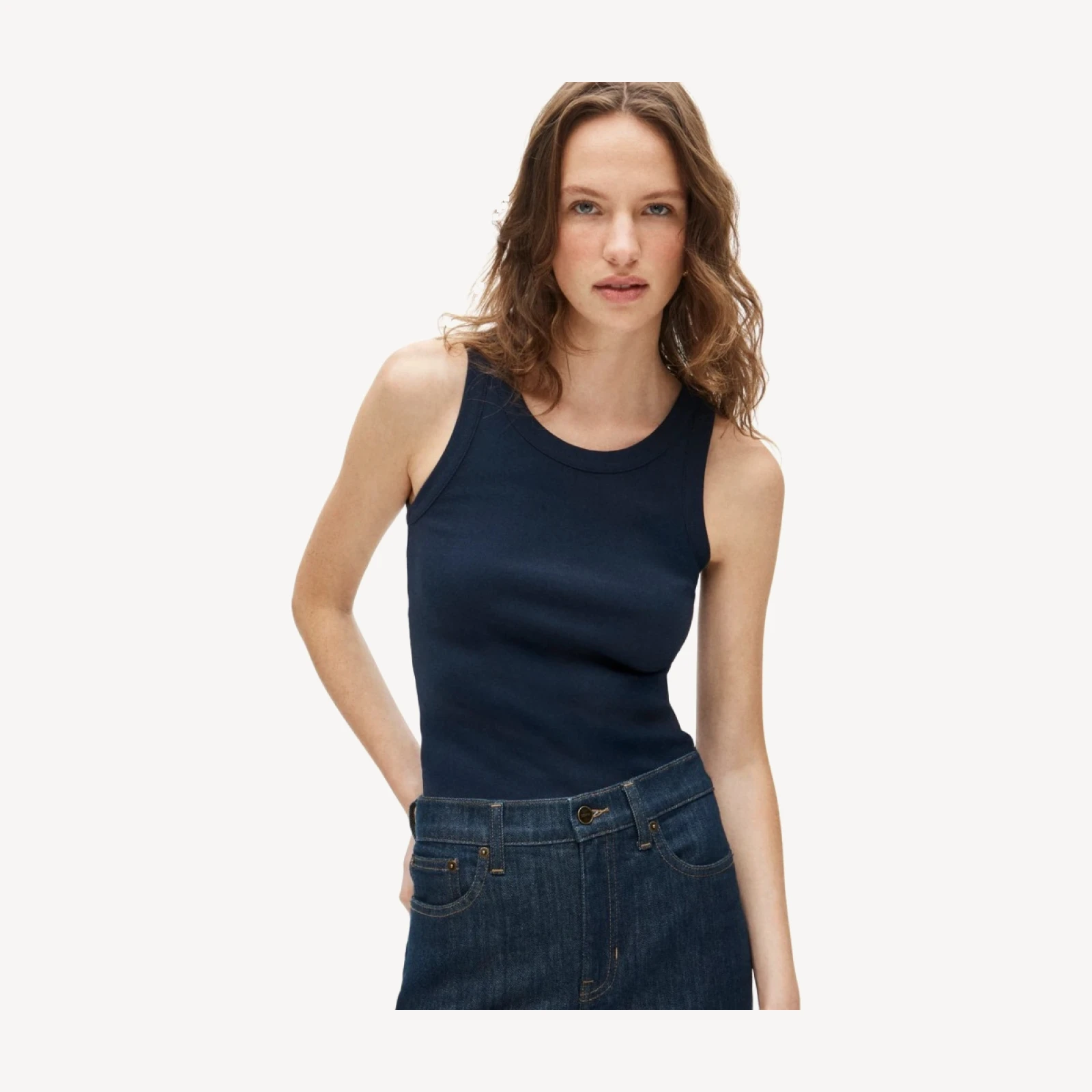 New perfect-fit high-neck tank top