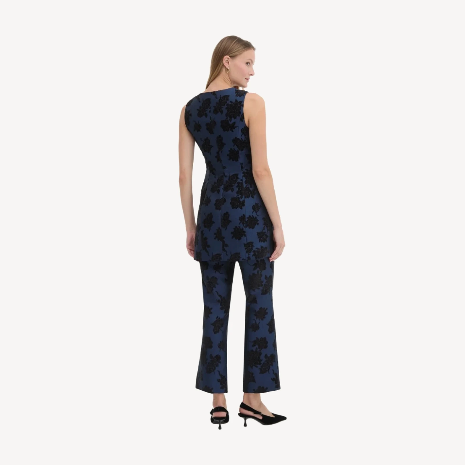 The Rio Dress - Twilight Flocked Brocade