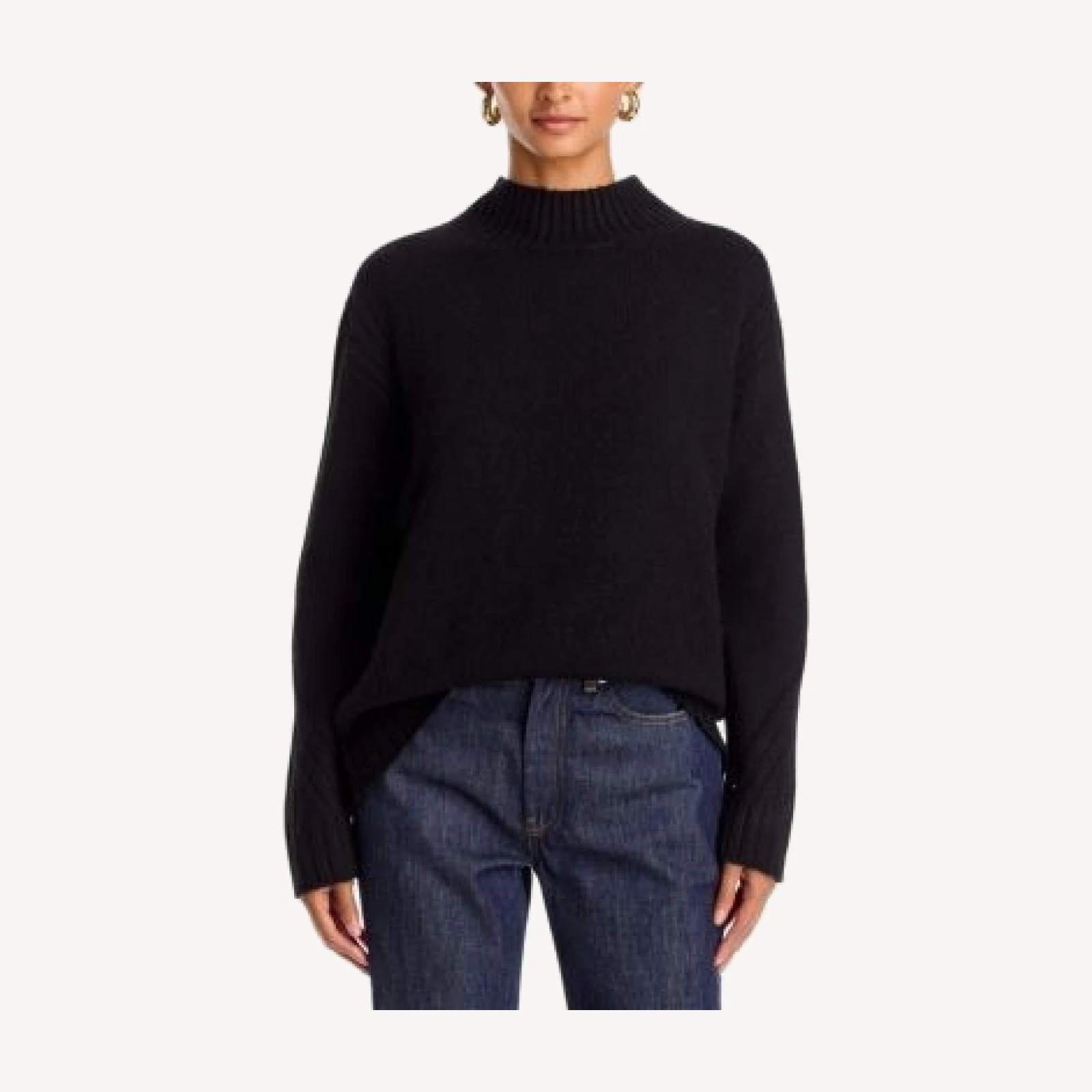Aqua Long Sleeve Turtleneck Sweater - Exclusive