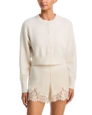 Aqua Neave Cropped Dropped Shoulder Cardigan - Exclusive