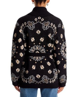 Aqua Shawl Collar Belted Cardigan - Exclusive