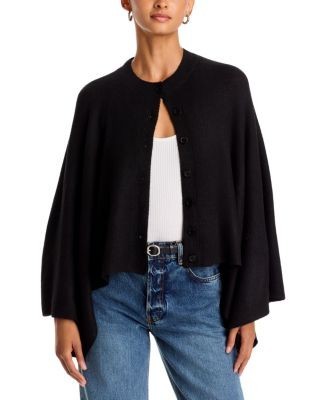 Aqua Cape Sleeve Crewneck Cardigan - Exclusive
