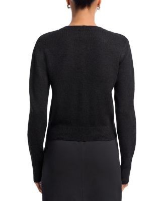Aqua Crewneck Cardigan