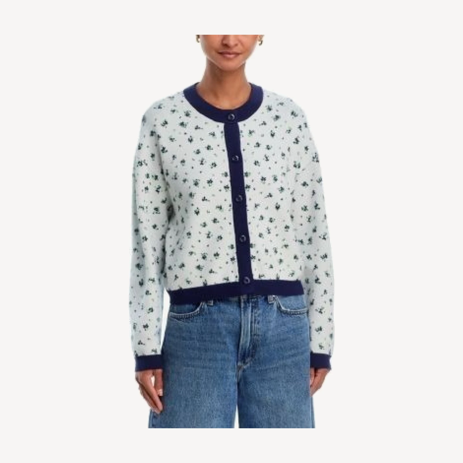 Aqua Floral Cardigan - Exclusive