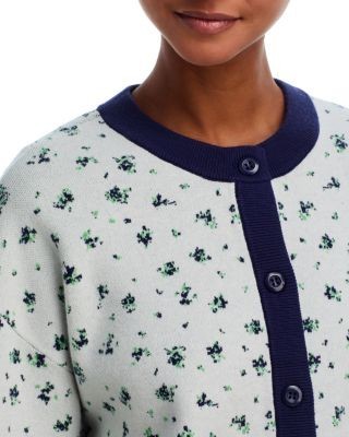 Aqua Floral Cardigan - Exclusive