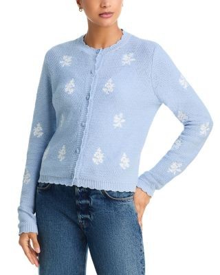 Aqua Embroidered Cardigan - Exclusive