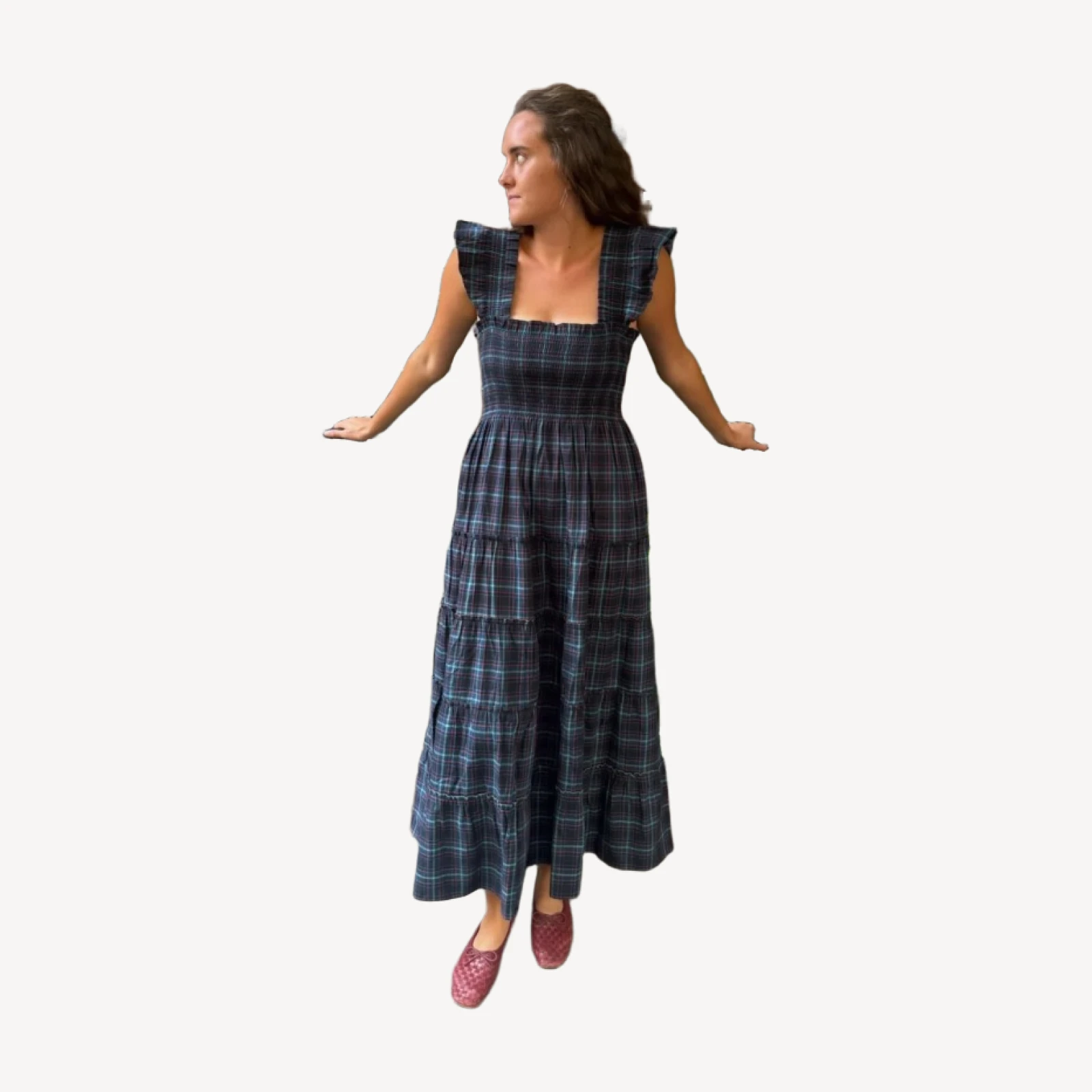 The Ellie Maxi Nap Dress - Jewel Tartan