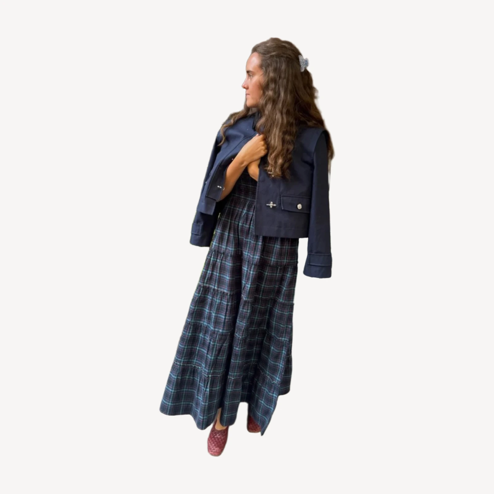 The Ellie Maxi Nap Dress - Jewel Tartan