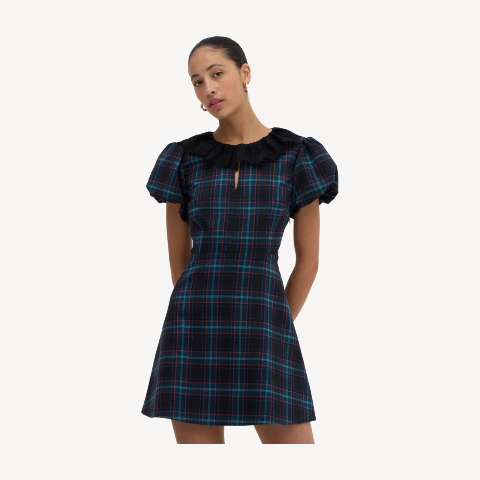 The Antoinette Dress - Jewel Tartan