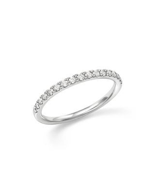 Diamond Micro-Pave Stack Ring in 14K White Gold, .25 tcw
