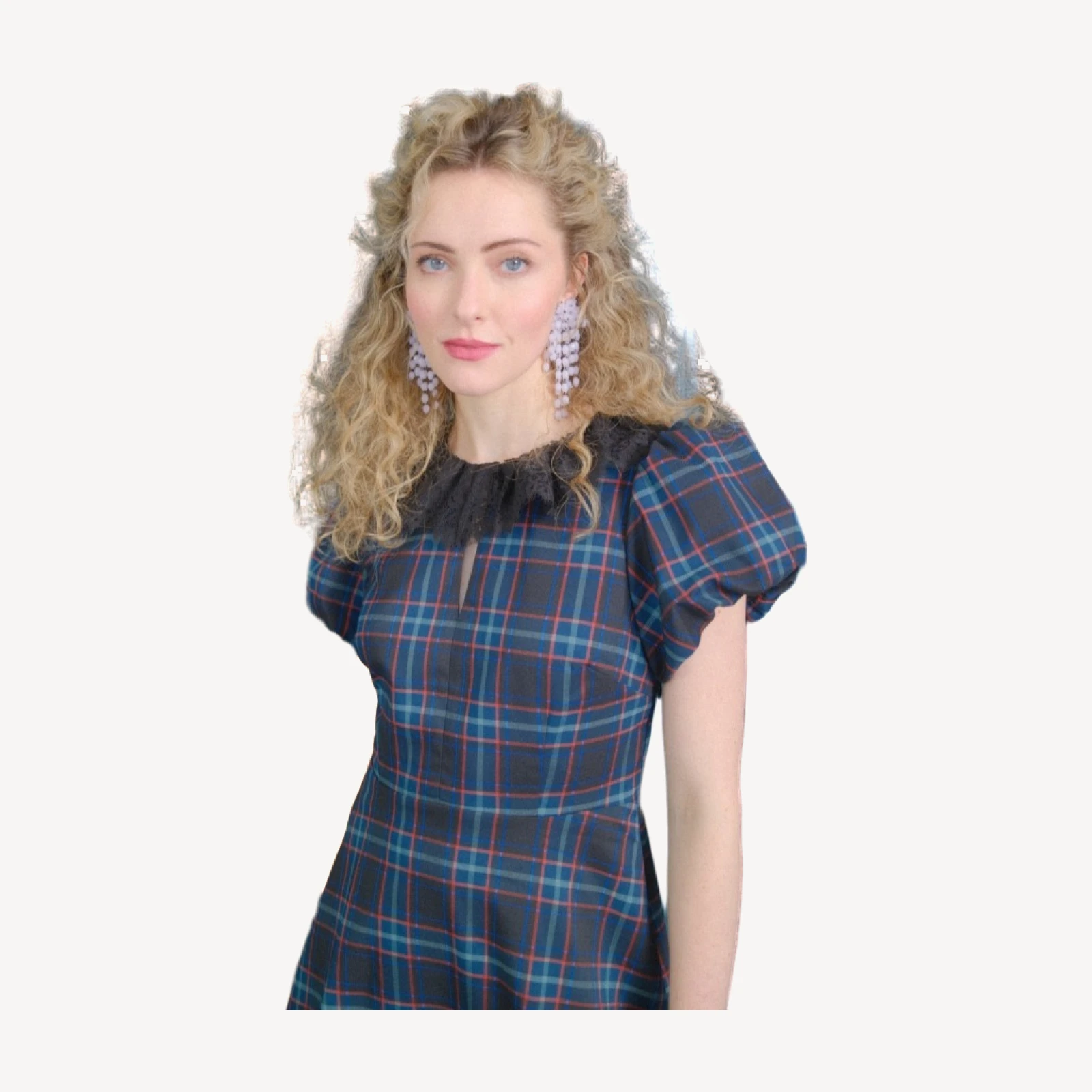 The Antoinette Dress - Jewel Tartan