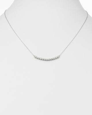 Bloomingdale's Fine Collection Diamond Bar Necklace in 14K White Gold, 0.75 tcw