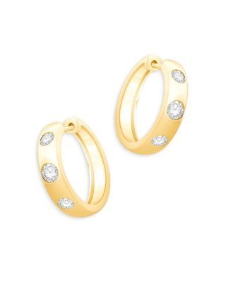 Bloomingdale's Fine Collection Diamond Hoop Earrings in 14K Yellow Gold, 0.60 tcw