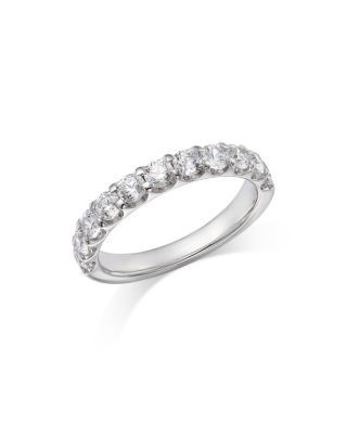 Bloomingdale's Fine Collection Round Cut Certified Diamond Band in 14K White Gold, 1.25 ct. t.w.