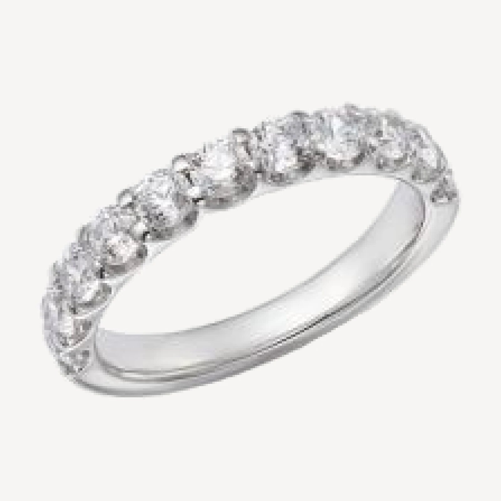 Bloomingdale's Fine Collection Round Cut Certified Diamond Band in 14K White Gold, 1.25 ct. t.w.