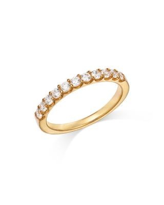 Bloomingdale's Fine Collection Round Cut Certified Diamond Band in 14K Yellow Gold, 0.50 tcw