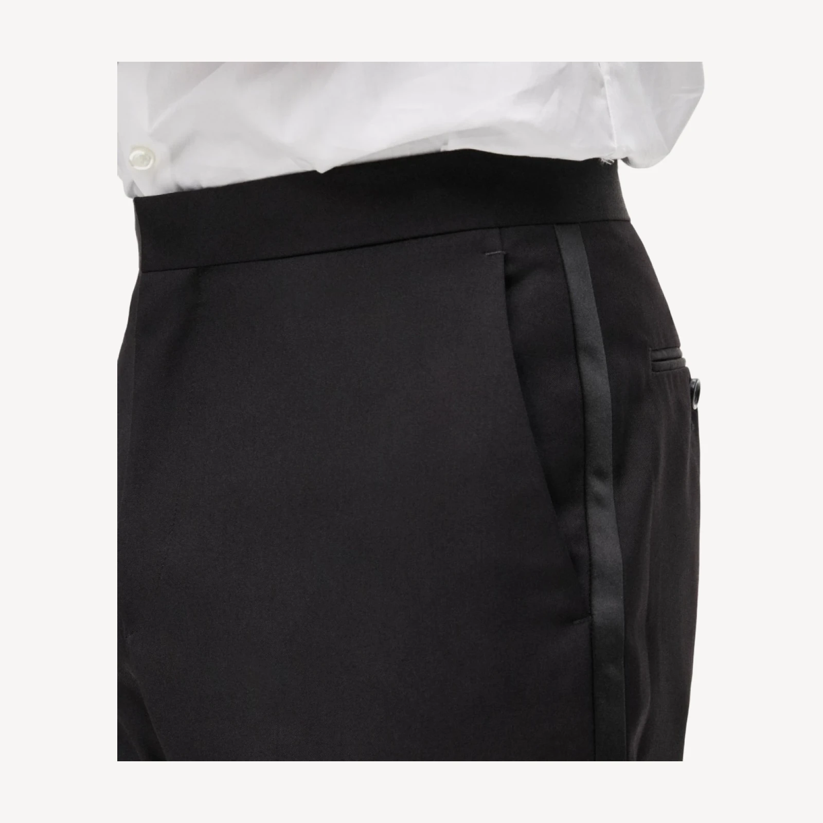 Crosby Classic-fit tuxedo pant in Italian wool