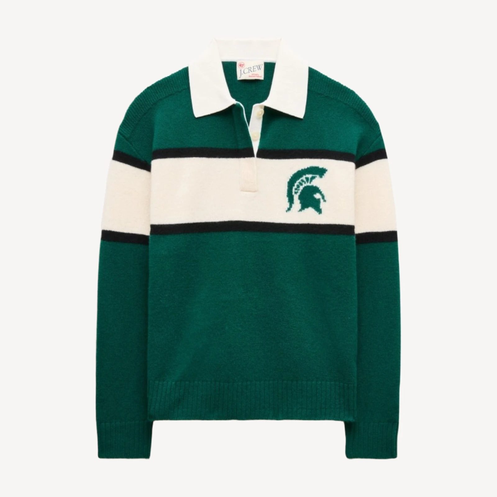 '47 x J.Crew vintage wool Michigan State rugby