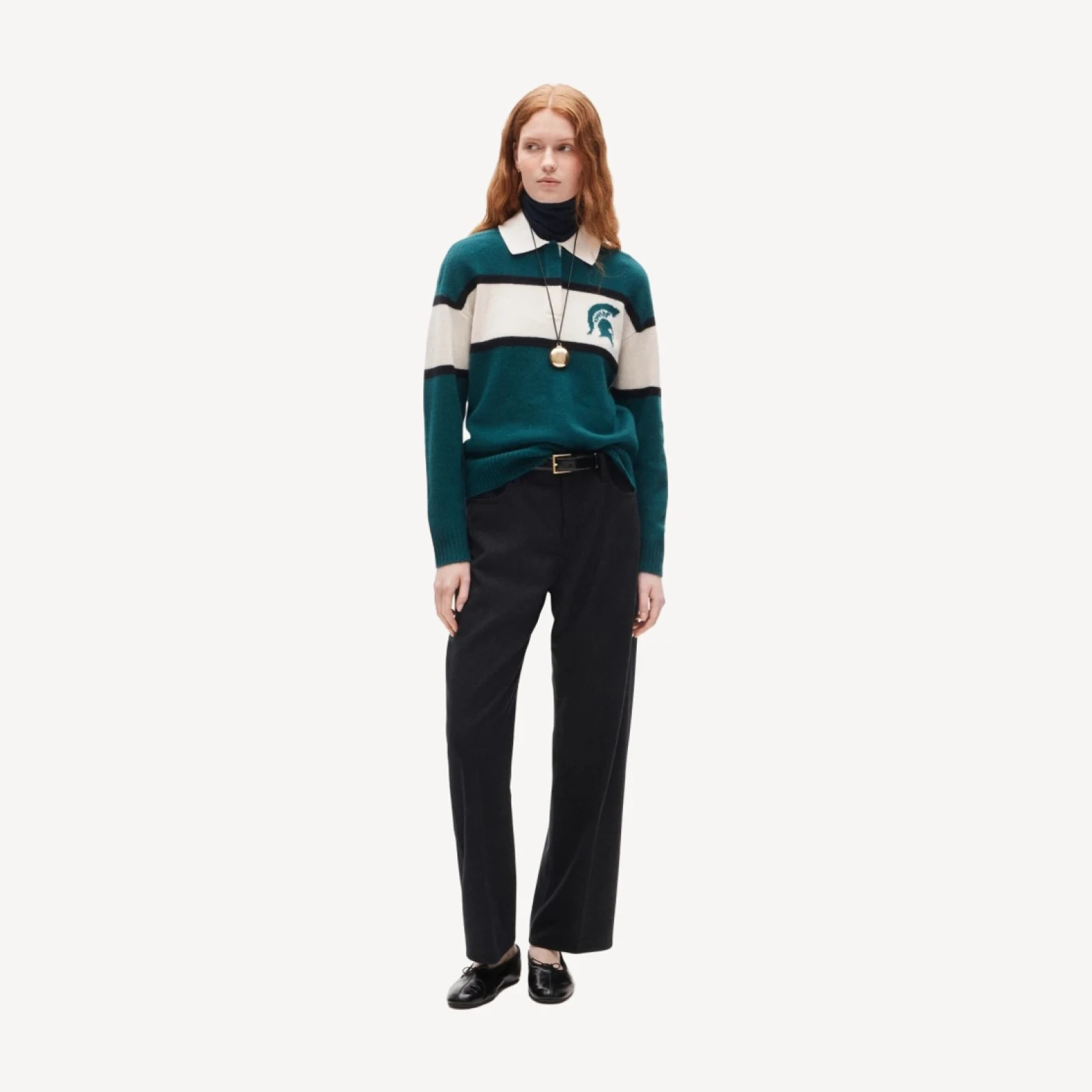'47 x J.Crew vintage wool Michigan State rugby