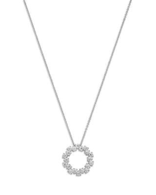 Bloomingdale's Fine Collection Diamond Circle Pendant in 14K White Gold, 0.85 tcw