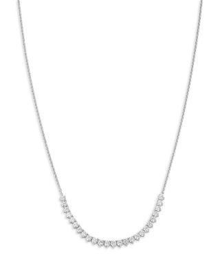 Bloomingdale's Fine Collection Graduated Diamond Necklace in 14K White Gold, 2.0 tcw