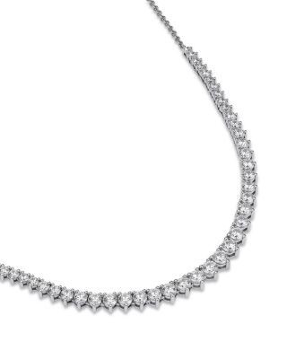 Bloomingdale's Fine Collection Graduated Diamond Necklace in 14K White Gold, 3.0 tcw