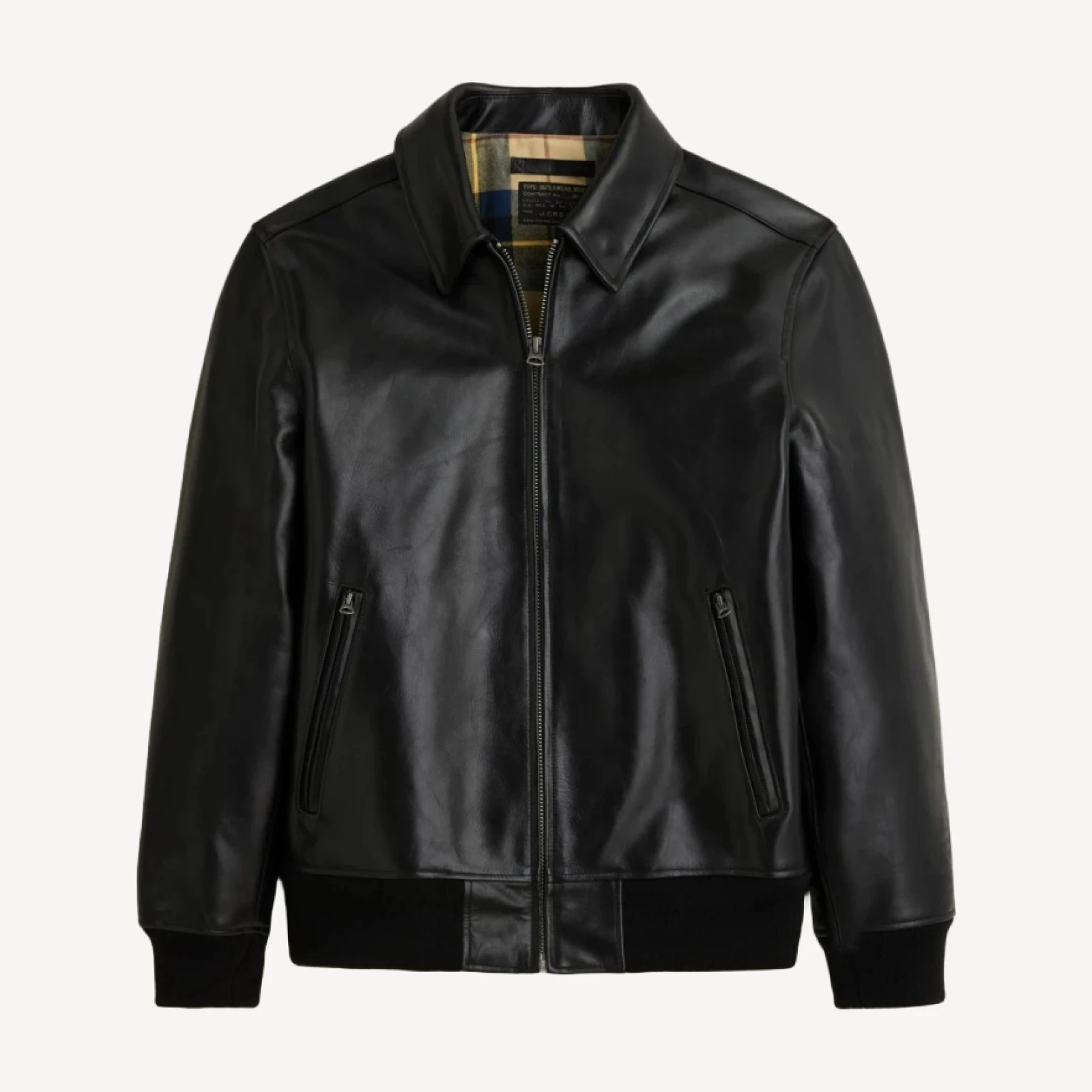 Limited-edition flight jacket in Italian leather